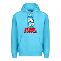 Ocean Blue slush puppie cute Premium Hoodie - linhVisuals