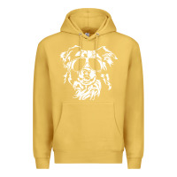Antique Gold border collie dog t  shirt border collie with sunglasses cool dog t  s Premium Hoodie - linhVisuals