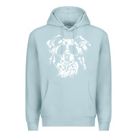 Blue Mist border collie dog t  shirt border collie with sunglasses cool dog t  s Premium Hoodie - linhVisuals