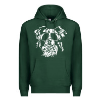 Sports Green border collie dog t  shirt border collie with sunglasses cool dog t  s Premium Hoodie - linhVisuals