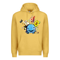 Antique Gold oswald the octopus Premium Hoodie - linhVisuals