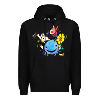 Black oswald the octopus Premium Hoodie - linhVisuals