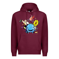 Burgundy oswald the octopus Premium Hoodie - linhVisuals
