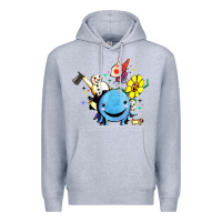 Heather Grey oswald the octopus Premium Hoodie - linhVisuals