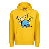Lemon oswald the octopus Premium Hoodie - linhVisuals