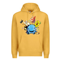 Mustard oswald the octopus Premium Hoodie - linhVisuals