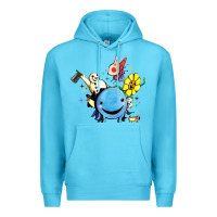 Ocean Blue oswald the octopus Premium Hoodie - linhVisuals