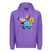 Purple oswald the octopus Premium Hoodie - linhVisuals