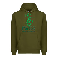 Army Green ul  university of limerick Premium Hoodie - linhVisuals