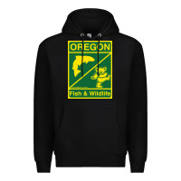Black oregon fish & wildlife deadheads unite! Premium Hoodie - linhVisuals