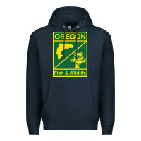 Navy oregon fish & wildlife deadheads unite! Premium Hoodie - linhVisuals