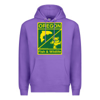Purple oregon fish & wildlife deadheads unite! Premium Hoodie - linhVisuals