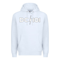 White DC 101 Premium Hoodie - linhVisuals