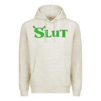 Oatmeal Heather SHREK SLUT GREEN SHIRT Premium Hoodie - linhVisuals