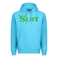 Ocean Blue SHREK SLUT GREEN SHIRT Premium Hoodie - linhVisuals