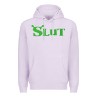 Lilac SHREK SLUT GREEN SHIRT Premium Hoodie - linhVisuals