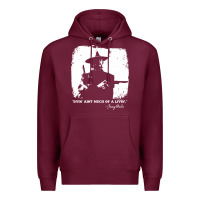Burgundy josey wales player film Premium Hoodie - linhVisuals