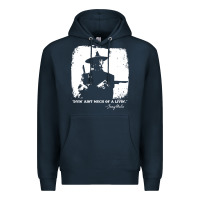 Navy josey wales player film Premium Hoodie - linhVisuals