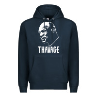 Navy THAVAGE Premium Hoodie - linhVisuals