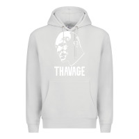 Dove Grey THAVAGE Premium Hoodie - linhVisuals