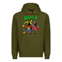Army Green groovie ghoulies Premium Hoodie - linhVisuals