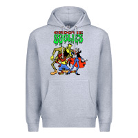Heather Grey groovie ghoulies Premium Hoodie - linhVisuals