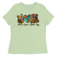 Matcha peace love duroc pig Ladies Tee - LillyAllenDesigns