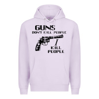 Lilac guns dont kill people i kill people 1996 Premium Hoodie - linhVisuals