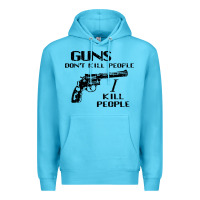 Ocean Blue guns dont kill people i kill people 1996 Premium Hoodie - linhVisuals