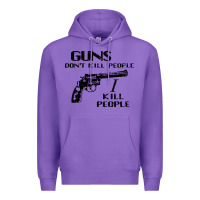 Purple guns dont kill people i kill people 1996 Premium Hoodie - linhVisuals