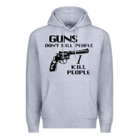 Heather Grey guns dont kill people i kill people 1996 Premium Hoodie - linhVisuals