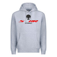 Heather Grey s1000rr not humane Premium Hoodie - linhVisuals