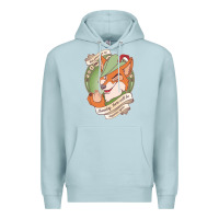 Blue Mist chin up   robin hood Premium Hoodie - linhVisuals