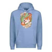 Colony Blue chin up   robin hood Premium Hoodie - linhVisuals