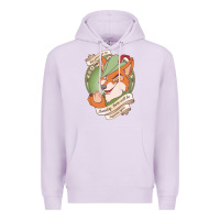 Lilac chin up   robin hood Premium Hoodie - linhVisuals