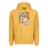Mustard chin up   robin hood Premium Hoodie - linhVisuals