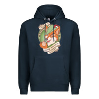 Navy chin up   robin hood Premium Hoodie - linhVisuals