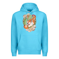 Ocean Blue chin up   robin hood Premium Hoodie - linhVisuals