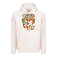 Pale Pink chin up   robin hood Premium Hoodie - linhVisuals