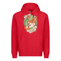 Red chin up   robin hood Premium Hoodie - linhVisuals