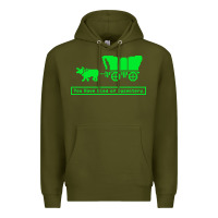 Army Green you have died of dysentery oregon trail Premium Hoodie - linhVisuals