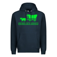 Navy you have died of dysentery oregon trail Premium Hoodie - linhVisuals