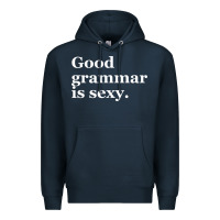 Navy good grammar is sexy Premium Hoodie - linhVisuals