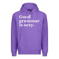 Purple good grammar is sexy Premium Hoodie - linhVisuals