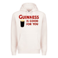 Pale Pink guiness is good for you (and me) hq fnny Premium Hoodie - linhVisuals