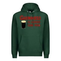 Sports Green guiness is good for you (and me) hq fnny Premium Hoodie - linhVisuals