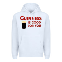 White guiness is good for you (and me) hq fnny Premium Hoodie - linhVisuals