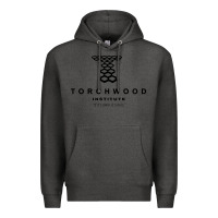 Charcoal Heather torchwood institute Premium Hoodie - linhVisuals