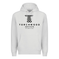 Dove Grey torchwood institute Premium Hoodie - linhVisuals