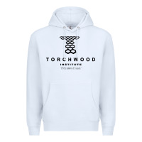 White torchwood institute Premium Hoodie - linhVisuals